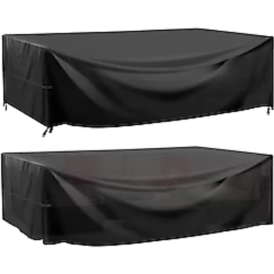 Bahçe Mobilyası Su Geçirmez Rüzgar Geçirmez UV Dayanıklı Koruma Örtüsü, Masa Sandalye Brandası, Siyah (160x100x80)