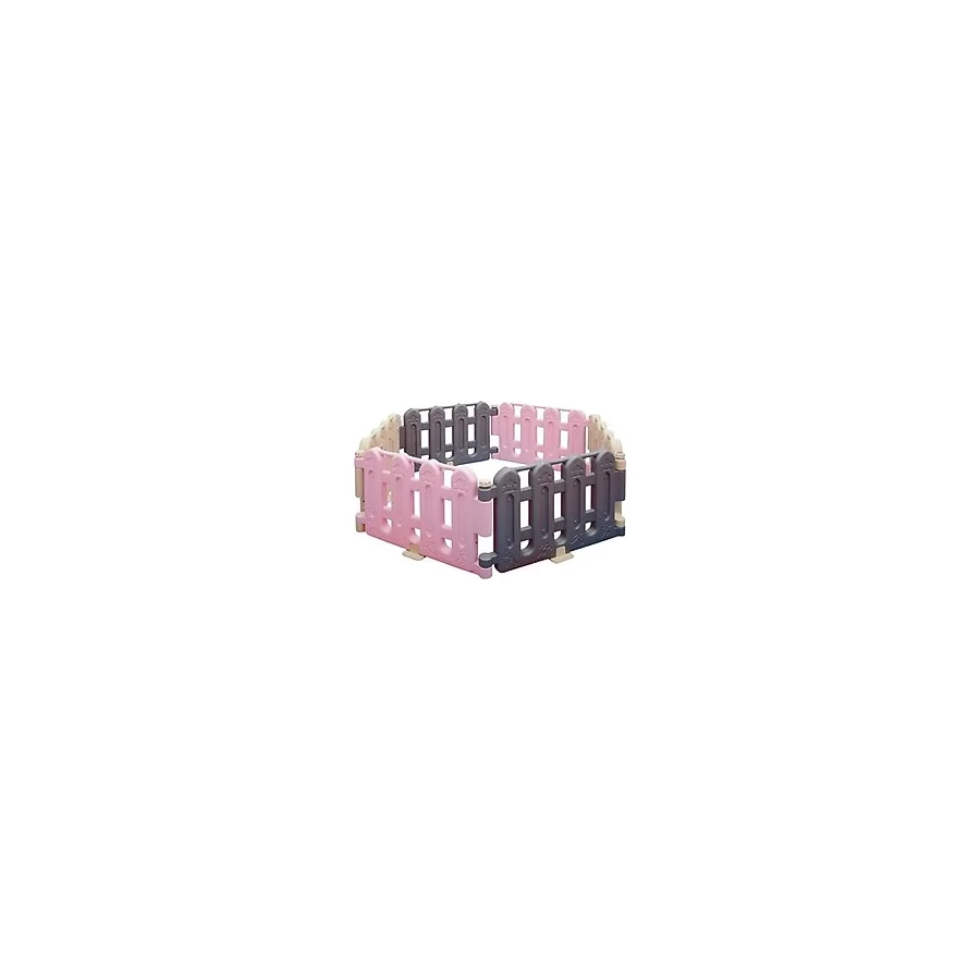 Bahçe Oyun Çiti Gri-Pembe-Krem - Çok Renkli