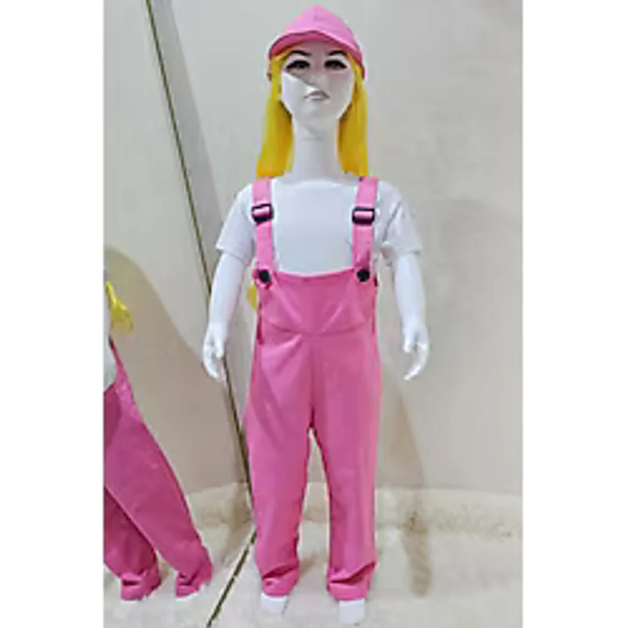 Bahçıvan Tulum Ve Şapka Set Pembe