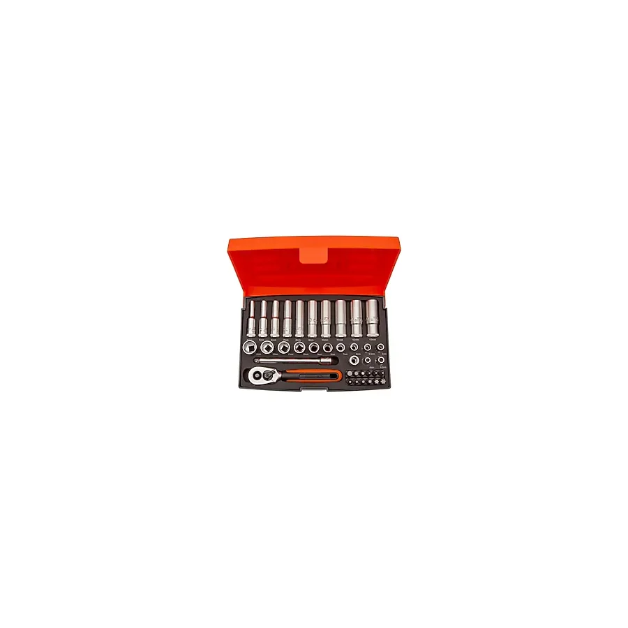 Bahco SL25L 1/4'' Uzun Tip Karbüratör Derin Lokma Takımı 25 Parça