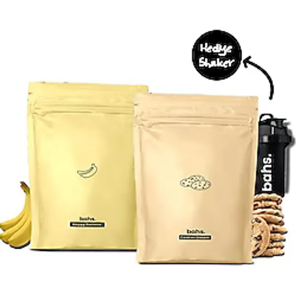 Bahs. Bahs Proteinli Öğün Tozu - 1 Happy Banana 1 Cookies Dream - 1 Adet Shaker Hediye