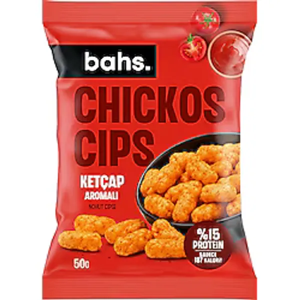 Bahs. Chickos Ketçap Aromalı Nohut Cipsi (50 g)