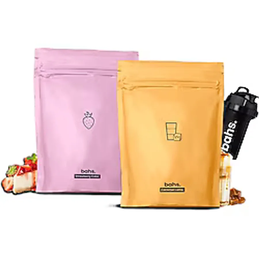 Bahs Proteinli Öğün Tozu - 1 Strawberry Cake 1 Caramel Latte - 1 Shaker