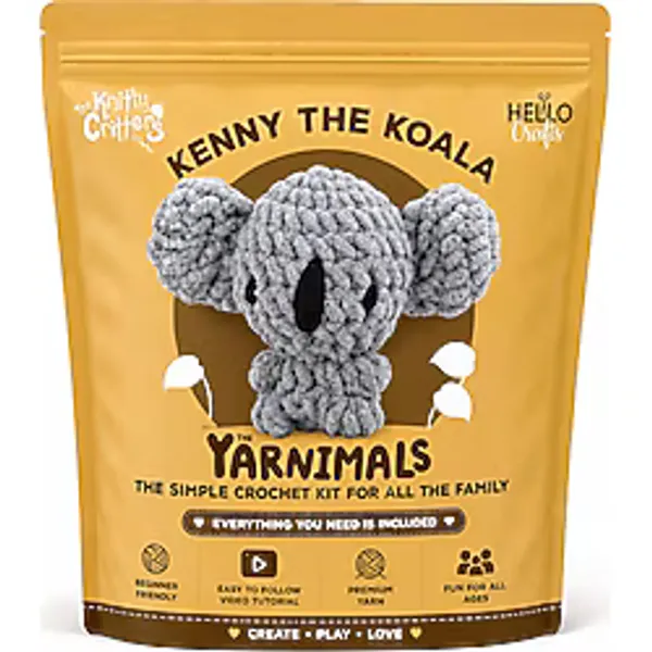 BakGelAl Amigurumi Koala Yapım Kiti Başlangıç Seviyesi Tığ Örgü Seti Çocuk ve Yetişkin Hobi Seti