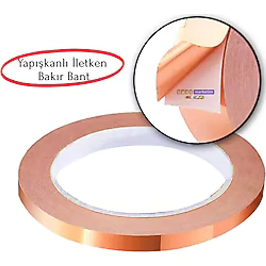 Bakır Folyo İletken Bant 9Mmx10mt