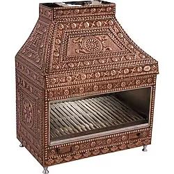Bakır İşlemeli Et Mangalı Et Izgarası