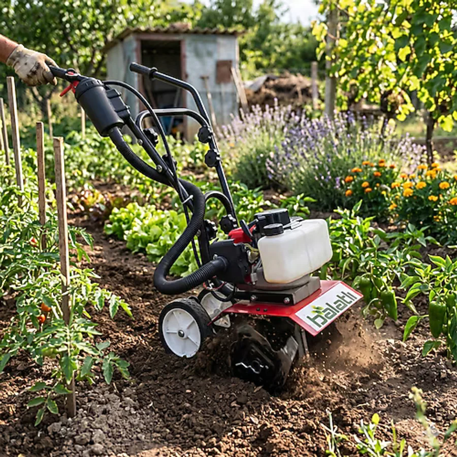 Balatlı Benzinli Hava Filtreli Mini Çapa Makinesi 52CC - 2.2hp