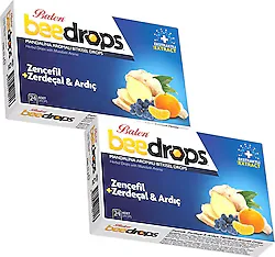 Balen Beedrops Zencefil Zerdeçal Ardıç ve Mandalina Aromalı 24'lü Pastil 2 Adet