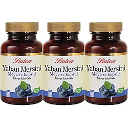 Balen Yaban Mersini Meyvesi 375 mg 90 Kapsül 3'lü