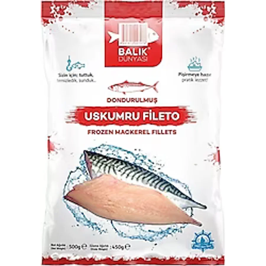Balık Dünyası 500 gr Dondurulmuş Uskumru Fileto