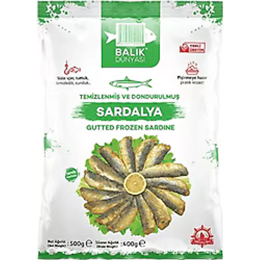 Balık Dünyası Dondurulmuş Sardalya 500 gr