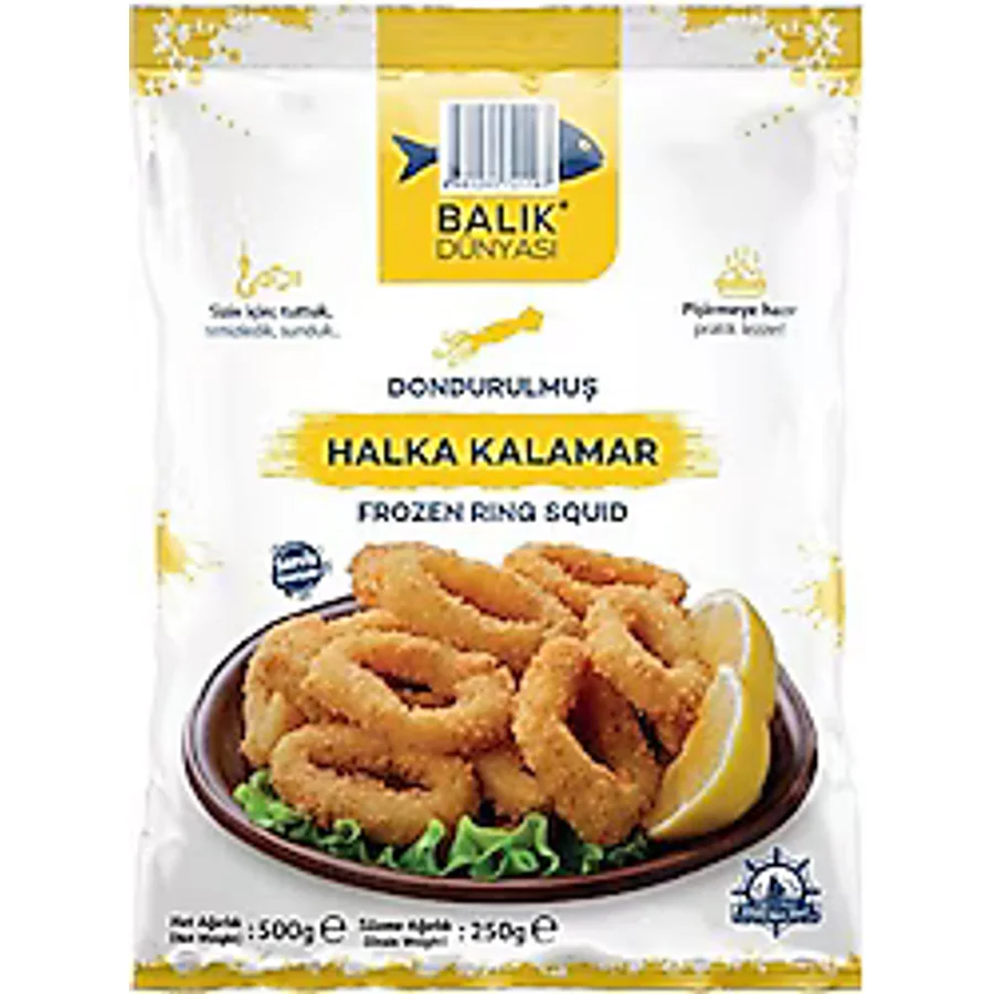 Balık Dünyası Halka Kalamar 500 gr