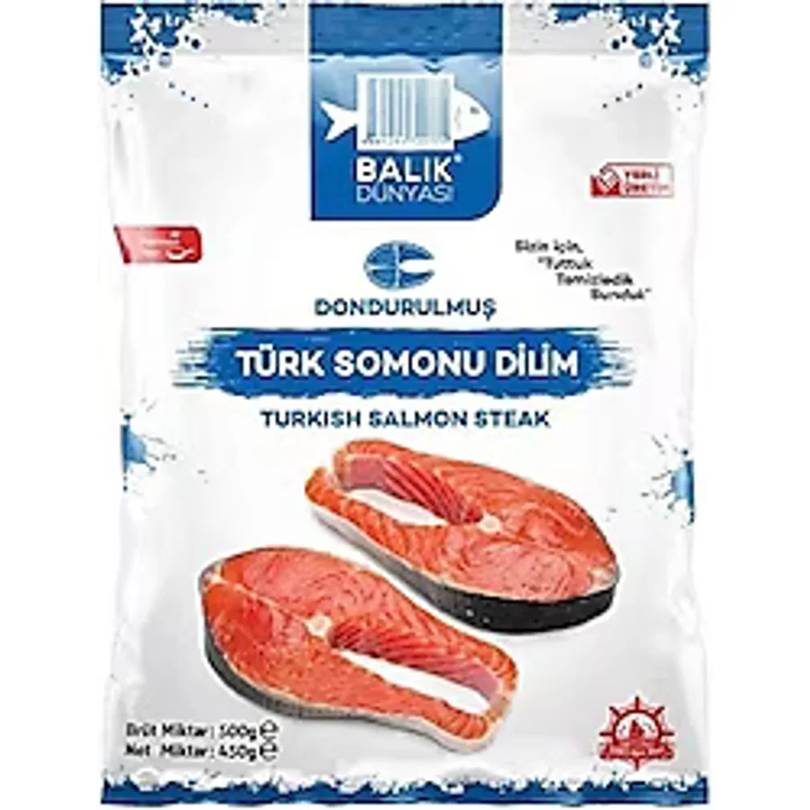 Balık Dünyası Yerli Türk Somonu Dilimli 500 gr