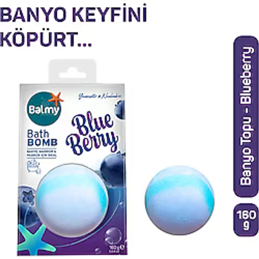 Balmy Banyo Topu Blueberry 160 gr