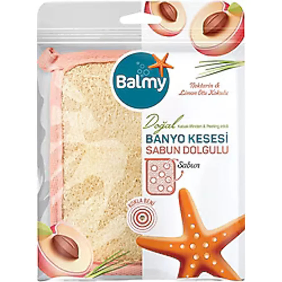 Balmy Sabunlu Nektarin & Limon Otu Banyo Kesesi