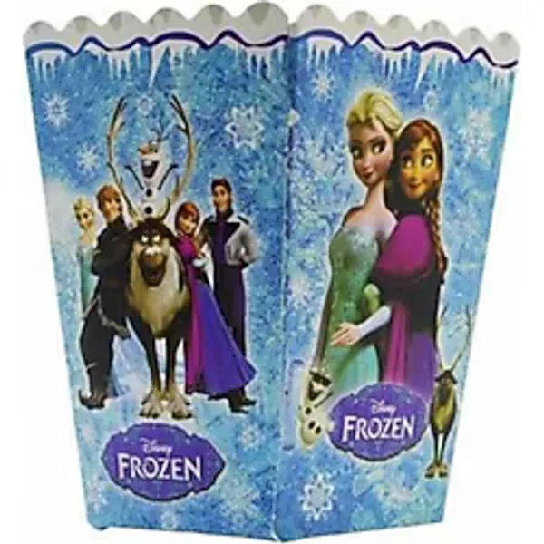 BALONCU PARTY DÜNYASI Frozen Elsa Popcorn Mısır Kutusu 8'li