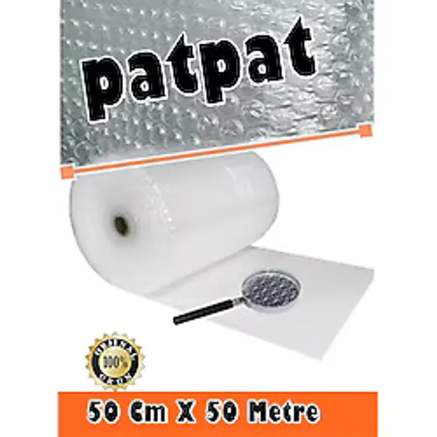 Balonlu Poşet Patpat 50cm X 50metre Havalı Naylon Pat Pat Ambalaj Pat Pat