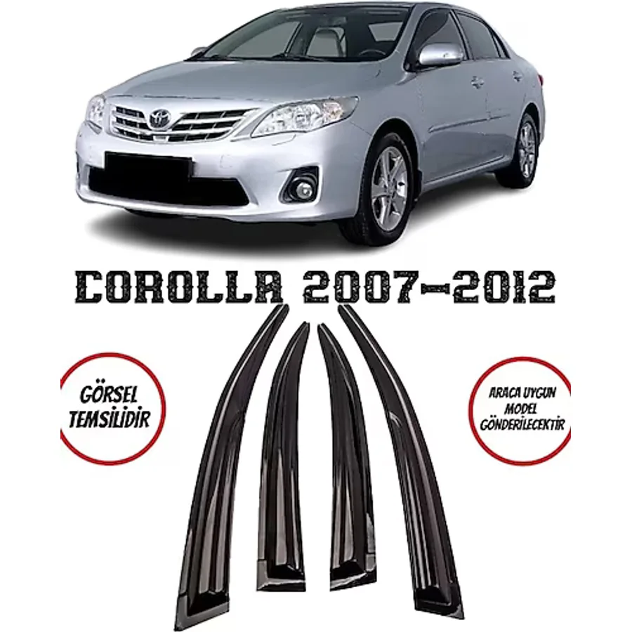 Balp Toyota Corolla Cam Rüzgarlığı 4lü 2007-2012 Arası