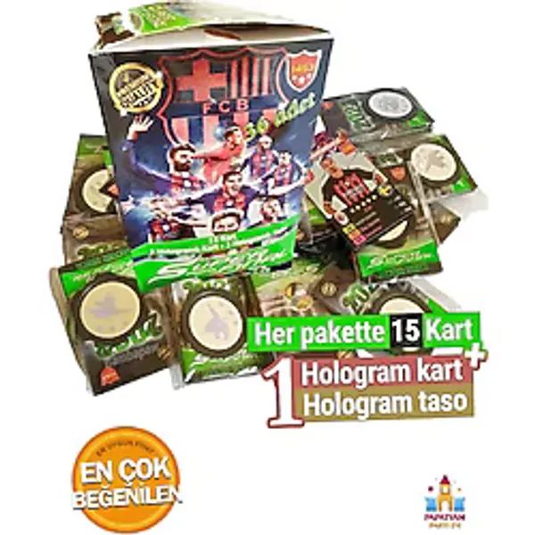 Bambapaw Süper Final Futbol Kartları - 10 Paket 150 Kart + Hologram Taso Hediyeli