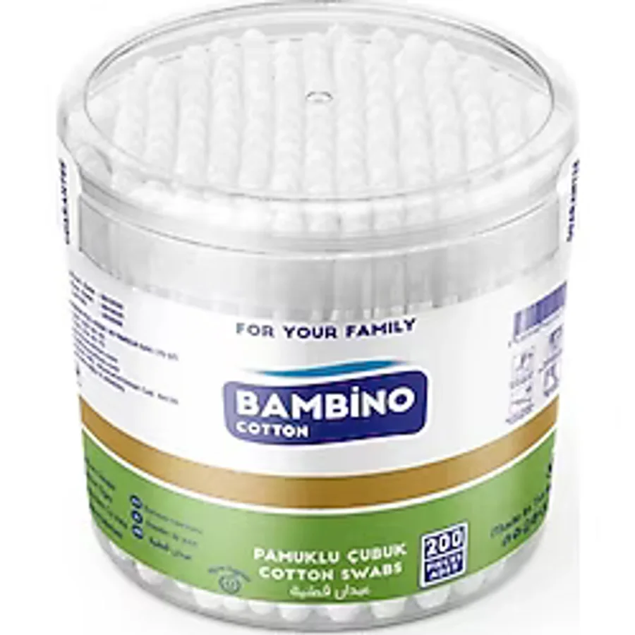 Bambino Cotton Kulak Çubuğu 200'lü X2