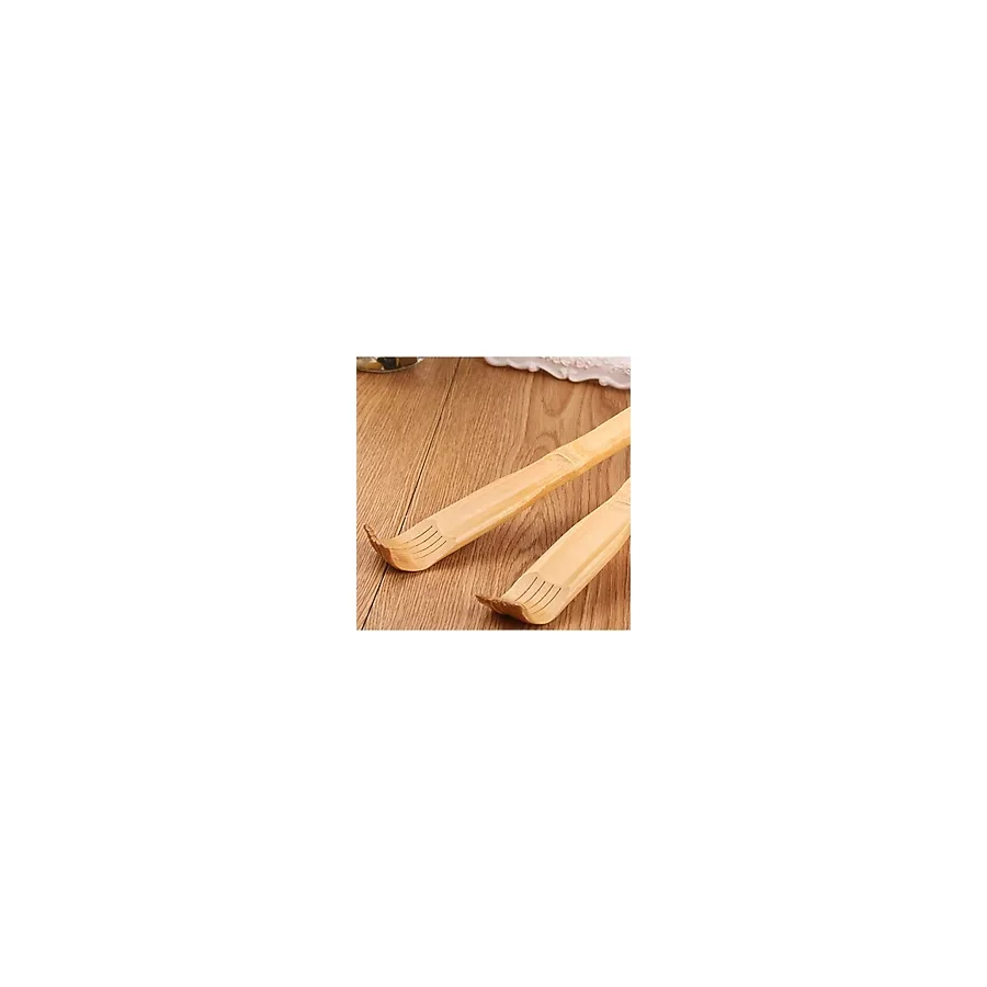 Bambu Ahşap Sırt Kaşıyıcı Sırt Kaşıma Aleti 47 cm Tekerlekli Masaj Aparatlı