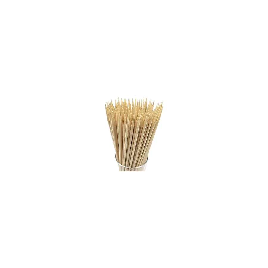 Bambu Çöp Şiş Ahşap Çubuk 100 Adet Bambu Ahşap Şiş Çubukları 25 cm 3 mm Bambu Ahşap 100 Adet Barbekü Şiş Parti Izgarası