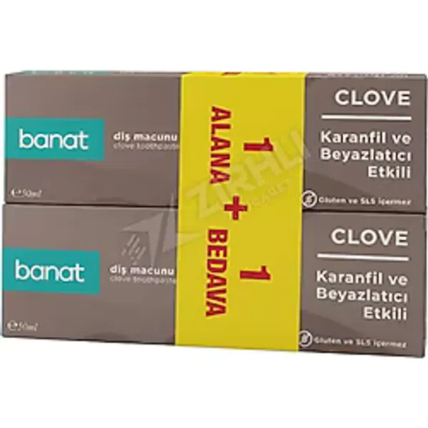 Banat Karanfil Özlü Diş Macunu ( 50+50) ml