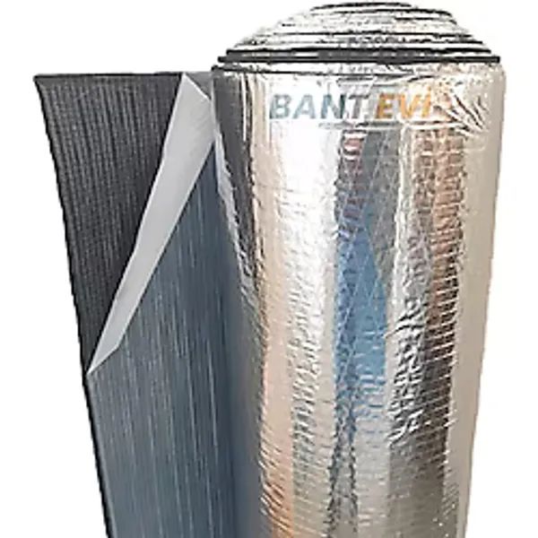 Bant Evi Alüminyum Folyolu Kauçuk İzolasyon Kendinden Yapışkanlı Elastomerik Kauçuk Köpüğü Sünger (6mm-36m2)