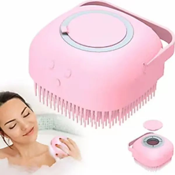 Banyo Duş Kesesi Sabun Duş Jeli Hazneli Masaj Fırçası Lif Kese Doldurulabilir Yıkama Fırçası Karışık