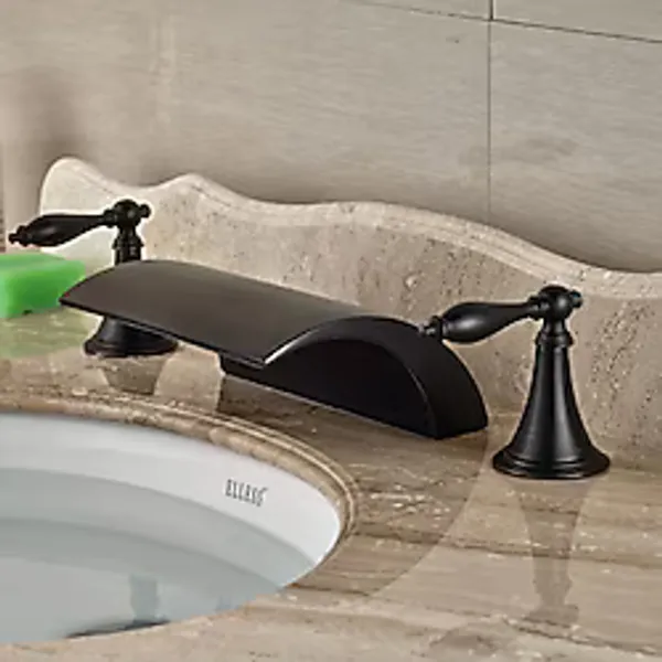 Banyo Lavabo Küvet Jakuzi Bataryası Mat Siyah Ankastre Şelale Yeni