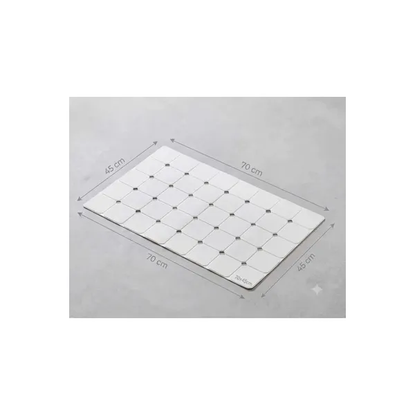Banyo Paspası - 45x70 cm, Kaymaz Duş ve Küvet Matı, Bebek Dostu, Modern Banyo Aksesuarı
