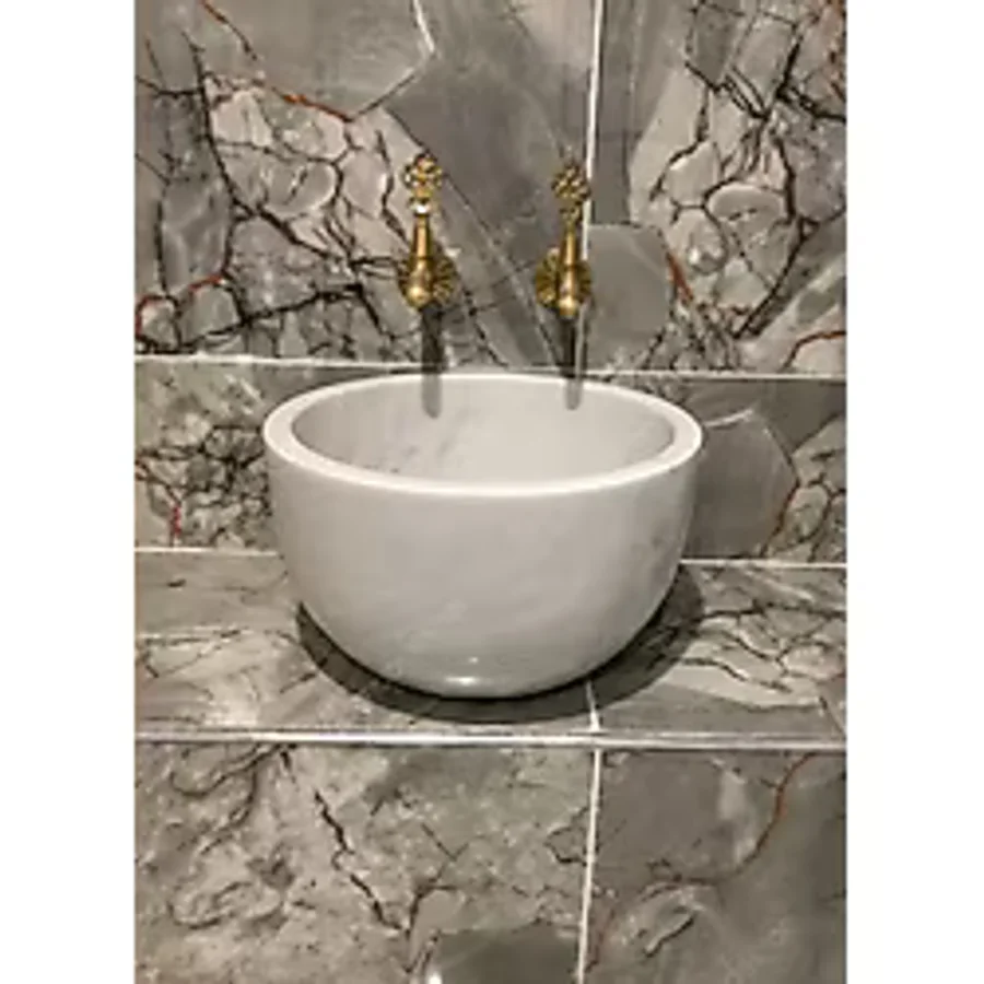 banyodecor Homojen Çanak Mermer Kurna