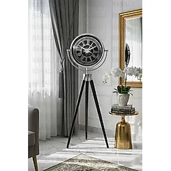 BARALİ Tripod Ayaklı Gümüş Dekoratif Saat