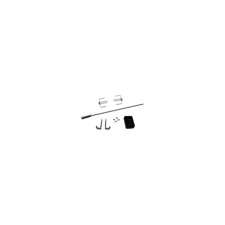 Barbecook Elektrikli Izgara Döner Şişi Seti, Paslanmaz Çelik, Motorlu 220 - 240 V Evrensel Kullanılabilir, 2 Et İğnesi Dahil, Gazlı Mangal, Rotizser Aksesuarı, 80 Cm