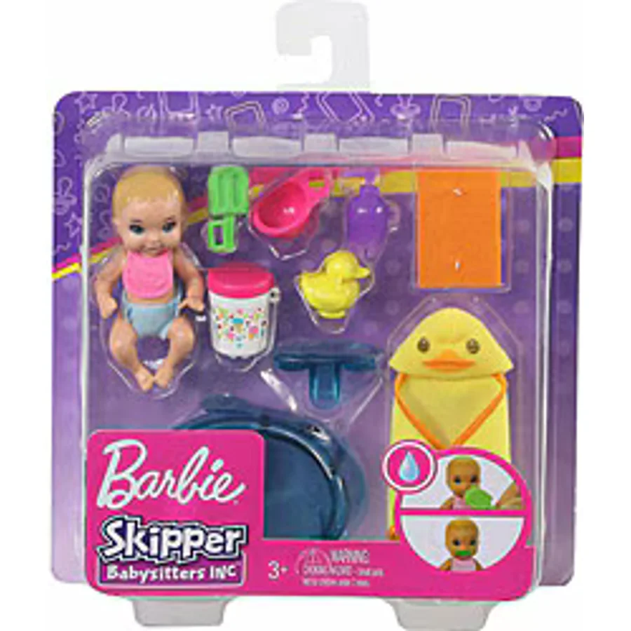 Barbie Bebek Bakıcısı Özellikli Minik Bebekler Banyo Zamanı GHV84