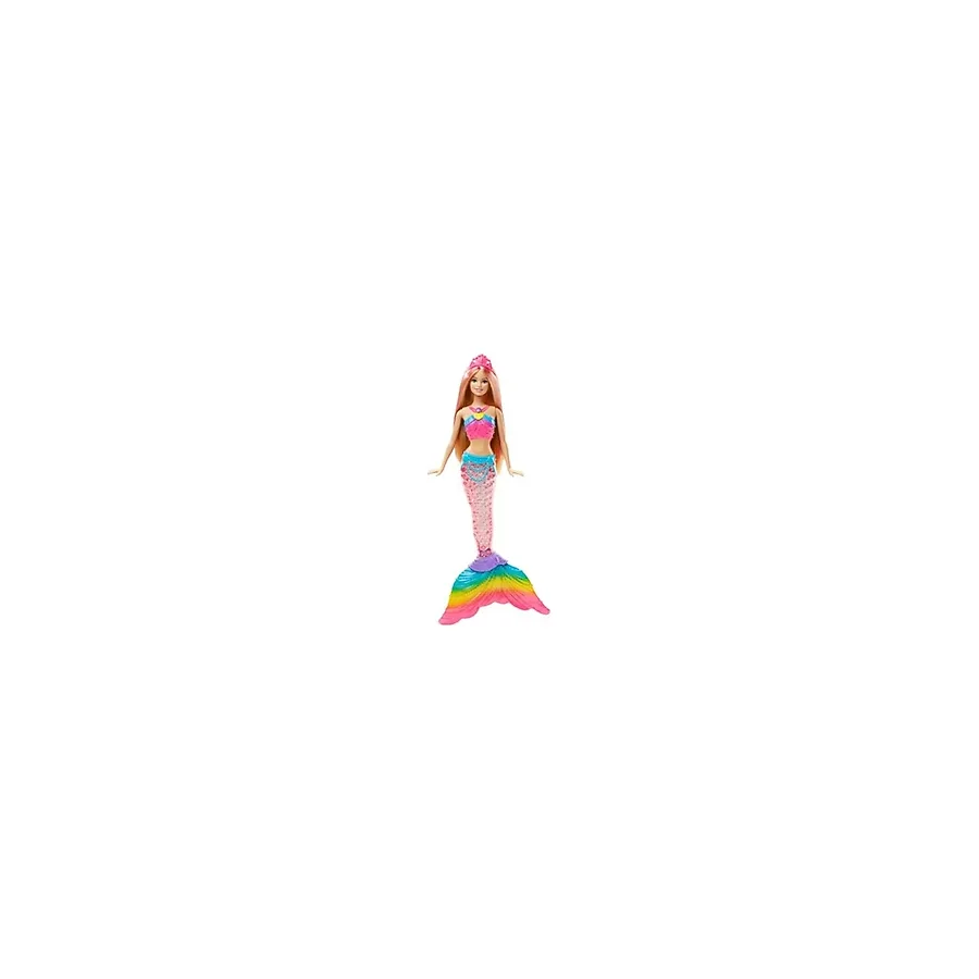Barbie Işıltılı Gökkuşağı Denizkızı DHC40 Renkli Desenli Kız Çocuk Model Bebek