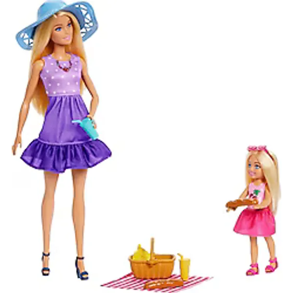 Barbie Malibu ve Chelsea Piknik Oyun Seti JBF43