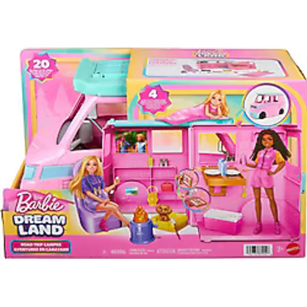 Barbie 'nin Rüyalar Ülkesi Yol Macerası Karavan Oyun Seti JMK45