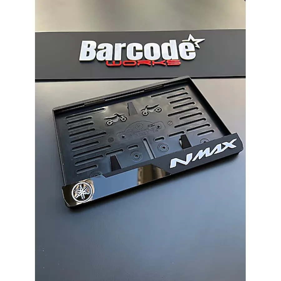 Barcode Works N Max Motorsiklet Plakalık Mat Model Yamaha Maxi Scooter Standart Plakakalık