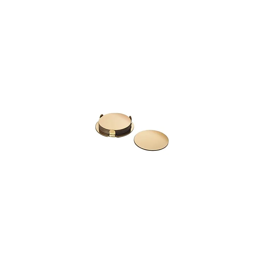Bardak Altlığı 6 Lı Gold Renk IKEA 8.5 cm Pirinç Rengi Bardak Altlığı Sunum
