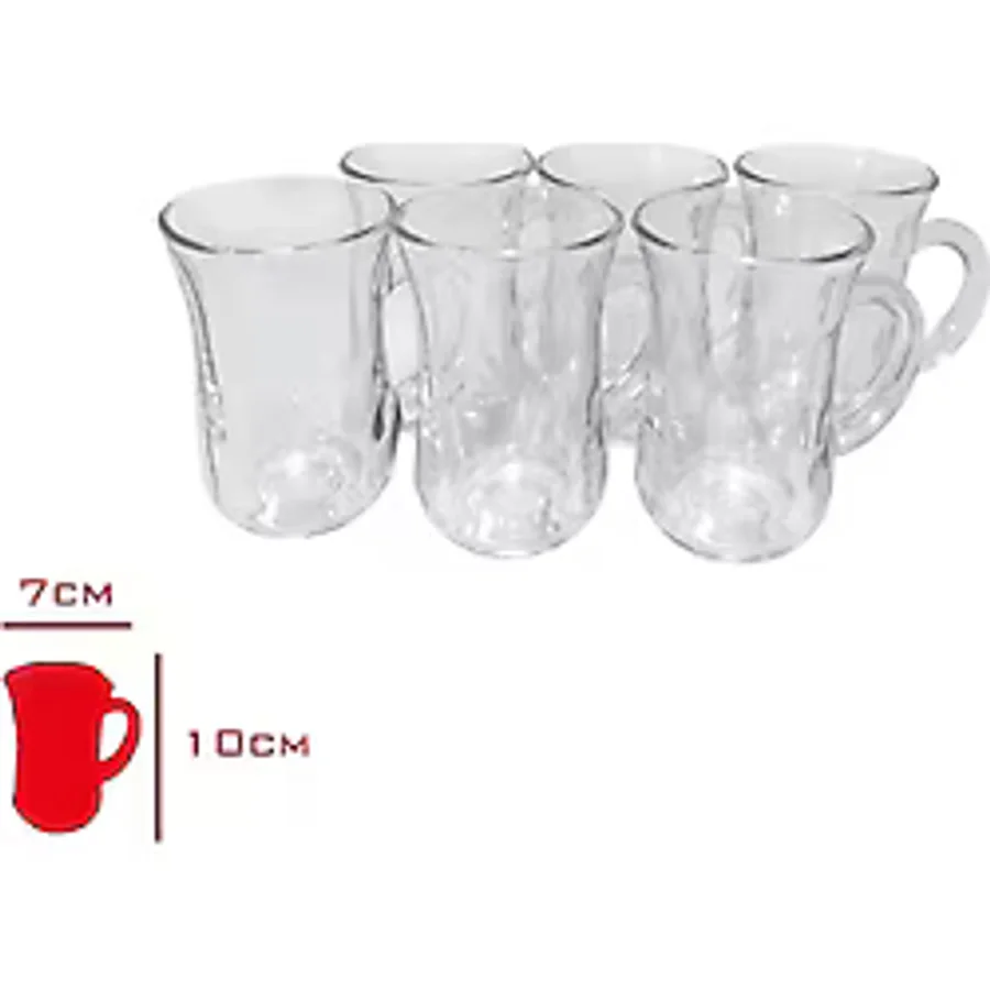 Bardak Kulplu 6 Li Istikane Mug Royaleks-81674