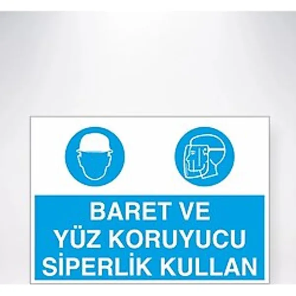 Baret ve Yüz Koruyucu Siperlik Kullan