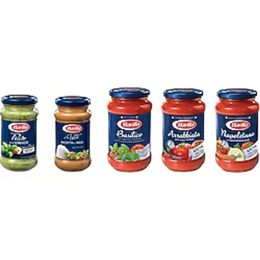 Barilla Makarna/salata 5'li Sos Set (Pesto 190 gr -Ricotta E Noci 190 gr -Basilico 400 gr - Arabbiata 400 gr -Napolletana 400 Gr)