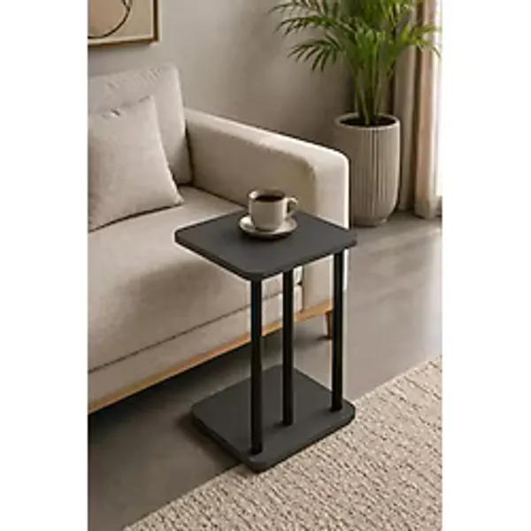 BARIN DESIGN C Sehpa - Koltuk Yan Sehpası, Çok Amaçlı Laptop Sehpası, Modern Fiskos Sehpa, Kahve ve Servis Sehpası