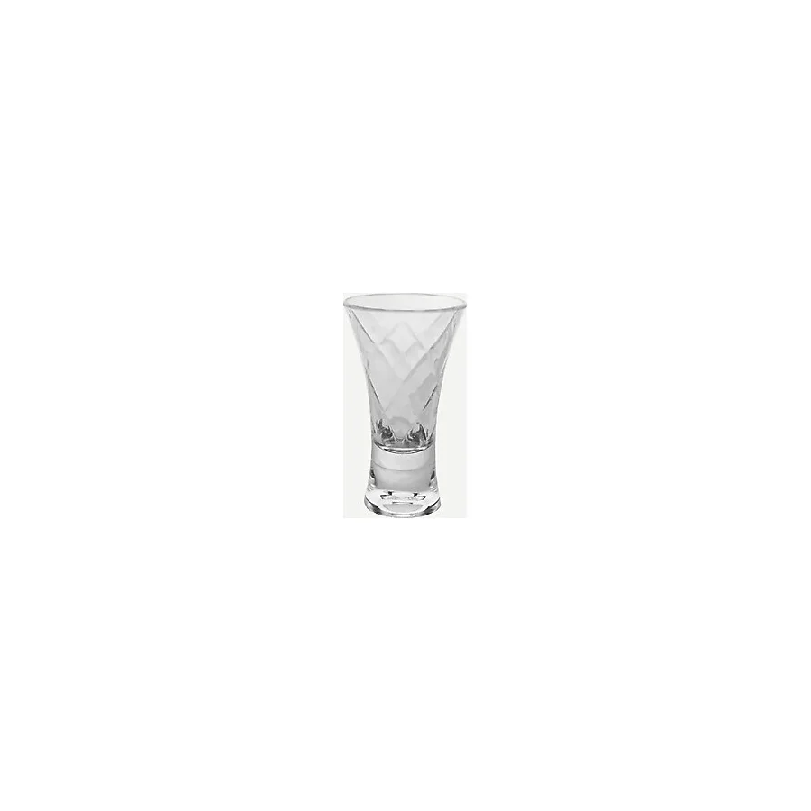 Barok Şeffaf Akrilik Likör Bardağı 10 Cm