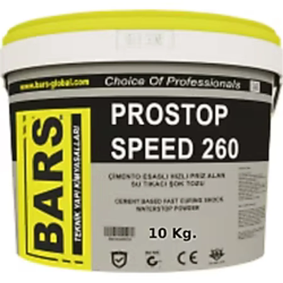 Bars Çimento Esaslı Hızlı Priz Alan Şok Su Tıkaç Tozu 10 Kg.