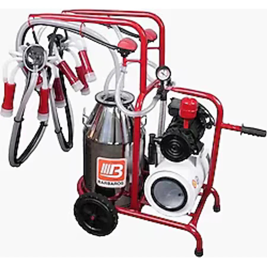 Bartech Çift Sağım Tek Güğüm İnek Sağım Makinesi Üniversal Model (Kuru Pompa)