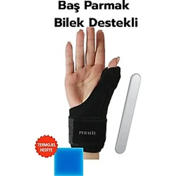Baş Parmak Ve Bilek Destekli El Bilekliği Metal Atel De Quarvein Termojelli