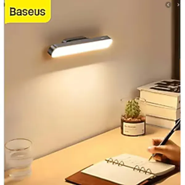 Baseus Ayarlanabilir 1800Mah Şarjlı Mıknatıslı Masa Lambası Dolap