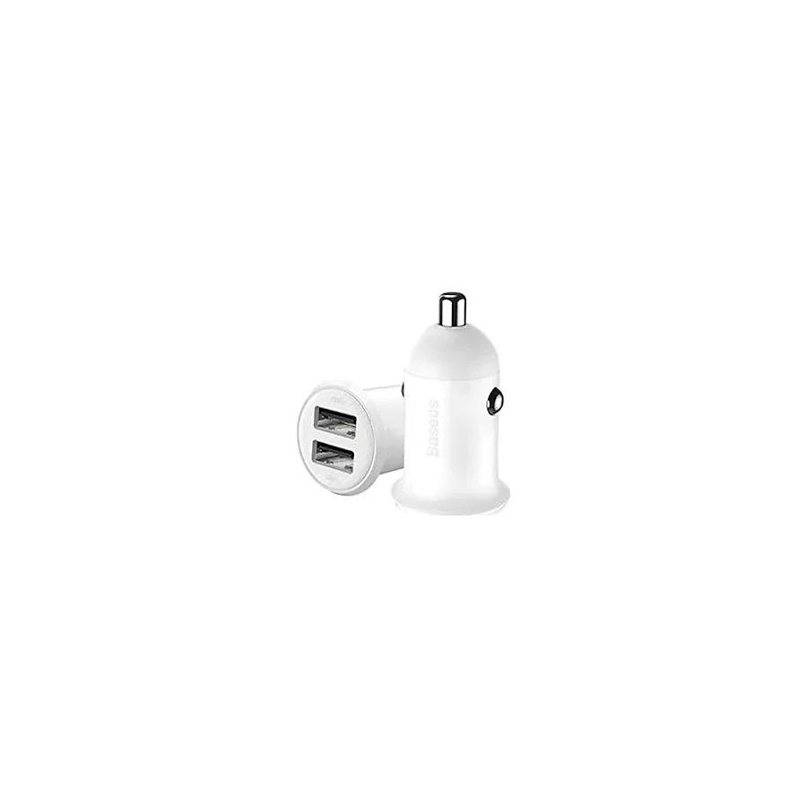 BASEUS CCALLP-02 Grain Pro Araç İçi Şarj Cihazı Beyaz